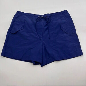 Lauren Ralph Lauren Cotton/Nylon Shorts Women’s S Petite Blue Swim Cover-up Pool